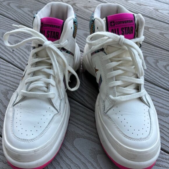 Converse Weapon CX 90s Mid Lifestyle Marbled Throwback Sneakers Size 7.5 - Picture 1 of 7